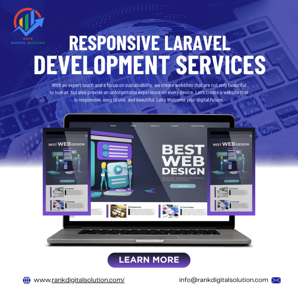 responsive laravel website development services