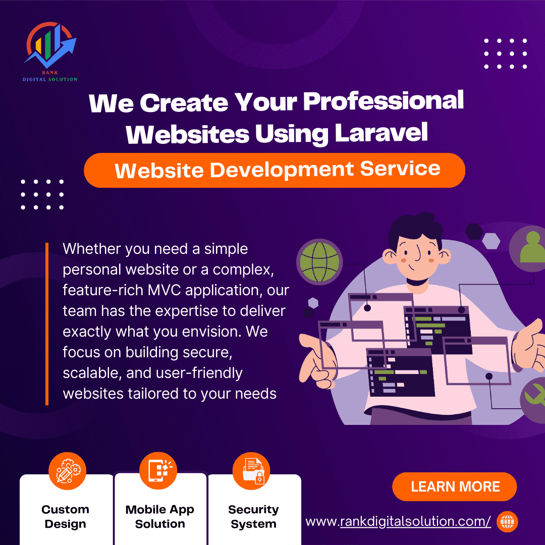 Laravel Website Development Services In Lucknow | RDS